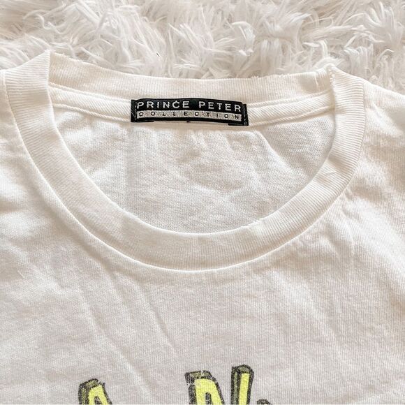 Prince Peter Collection White Have a Nice Trip Graphic Short Sleeve T Shirt SZ S - Picture 3 of 8